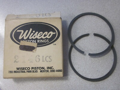 NOS Wiseco Piston .020 Over Ring Set Fits: Suzuki 1977-80 RM125 2146LCS