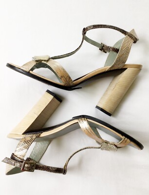 GUCCI グッチ Tom Ford トム フォード ビーズ サンダル Vintage Gucci Tom Ford S/S 2000 T-Strap Block Heel Sandals
