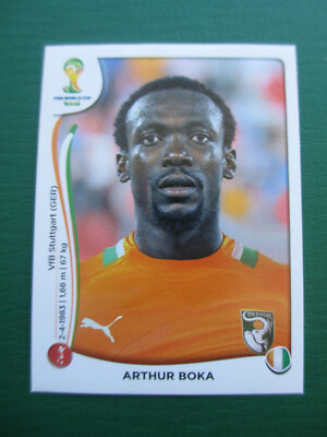 Panini WORLD CUP BRASIL 2014 Sticker Card - Nr.228 - Arthur Boka - Elfenbeinküste