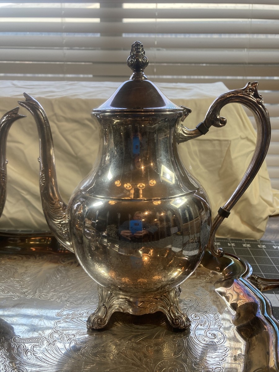 FB Rogers Silver Co vintage coffee and tea set w/tray | eBay