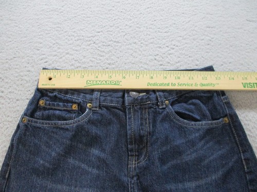 Levi's 505 Jeans Tag 27x27 Actual 26x25 Pants Straight 14 Reg Dark Wash Cowboy - Picture 4 of 13