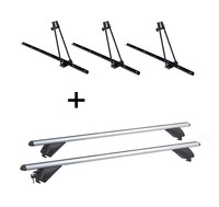 3X FahrradträGer Orion+Alu DachträGer RB003 FüR Bmw X1 E84 5TüRer 09-15
