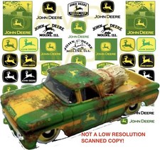 1:64 John WATER-SLIDE DECALS FOR HOT WHEELS, MATCHBOX, SLOT CAR: