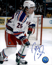 Petr Prucha Signed New York Rangers Photofile 8x10 Photo #2