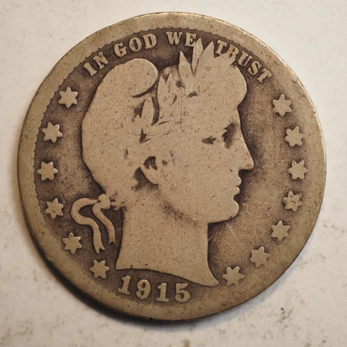 1915 S BARBER  SILVER QUARTER *** NICE *** FREE SHIPPING A6418