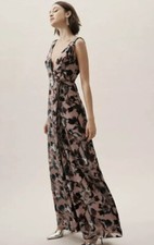 NWT Anthropologie BHLDN Sancia Velvet Burnout Wrap Dress 2