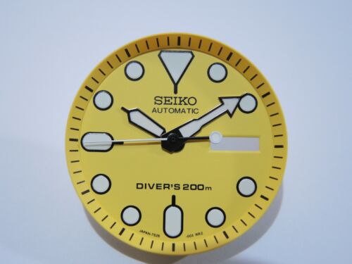 NEW YELLOW DIAL,MINUTE TRACK & HANDS LARGE DIVERS SKX007 /SKX399/NH36/4R36 WATCH - Picture 1 of 6