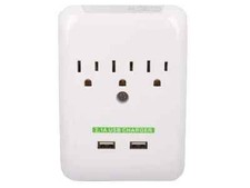 AC Outlet Slim Power Surge Protector Wall Tap with 2 USB Ports