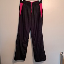 Danskin Womens Athletic Pants Black And Pink Size L 12/14