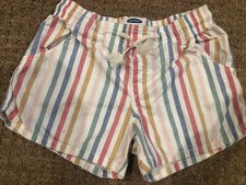 Girl's Old Navy Colorful Striped Elastic Waist Shorts Size L 12 Beach Summer