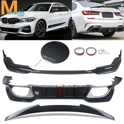 For BMW 3 Ser G20 18+ M Sport Body Kits Rear Diffuser Lip Spoiler Front Splitter