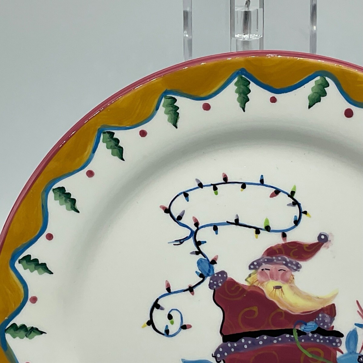 Zrike Whimsical Santa plate 8