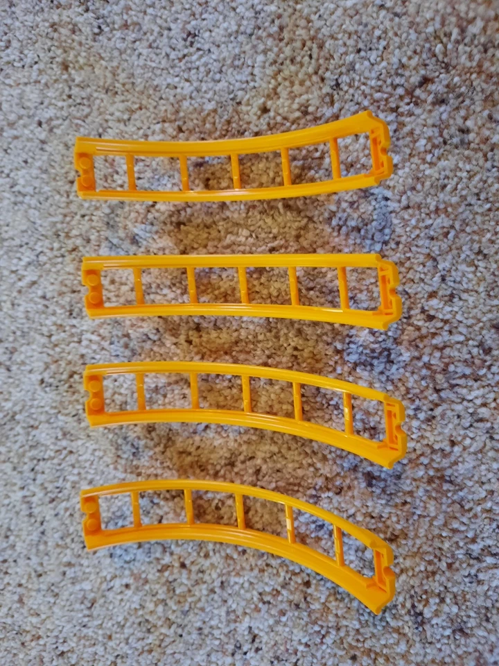 Tren Lego, pista montaña rusa bucle cuarto, riel. ¡Bucle completo! 4 piezas Foto 3 de 4