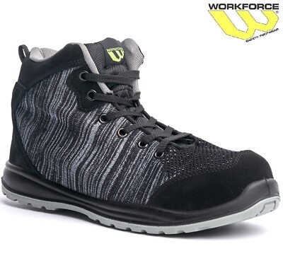 ULTRALEICHTE DAMENSTIEFEL S1P STAHLKAPPE SICHERHEIT ARBEIT SNEAKER GRÖSSE