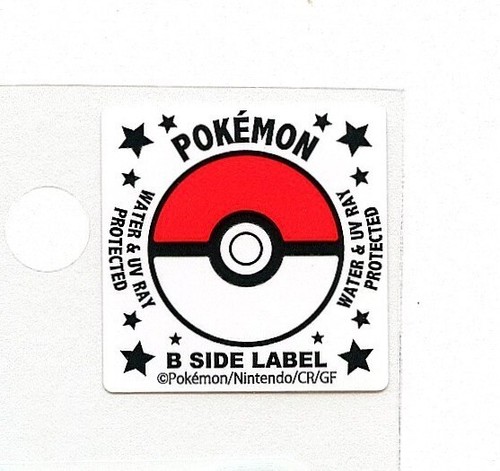 Koffing #109 Sticker B SIDE LABEL Pokemon Center Japan WATER & UV PROTECTED - Afbeelding 2 van 3