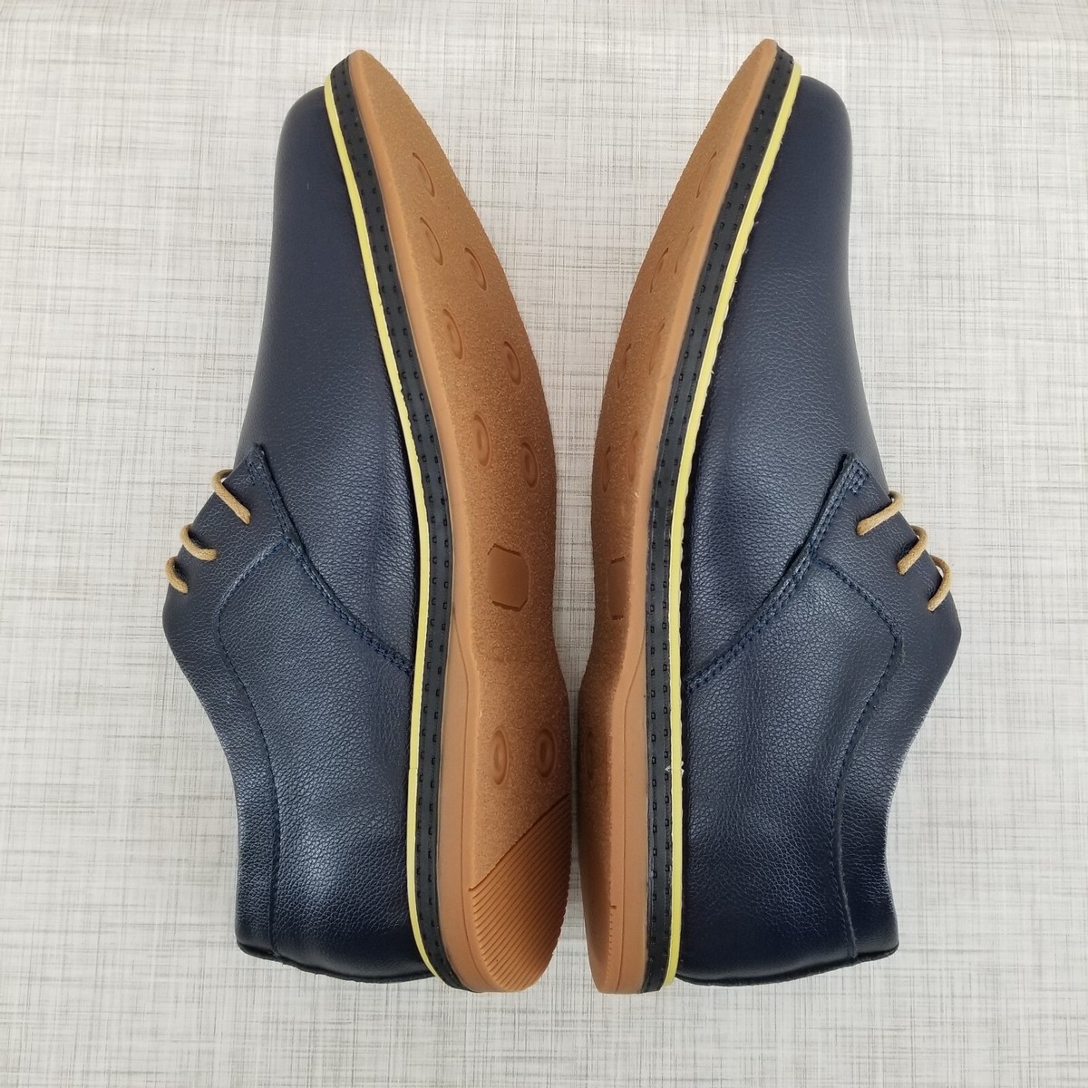 Gatsby Piqure All-Day Comfort Leather Dress Shoe - Men’s 11.5 Piqure Leather Dress Shoes by Gatsby Blue Leather Derby  main image 3