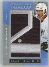 2021-22 Upper Deck Black Diamond Rookie Team Logo Jumbo Puzzle Patches Quinton