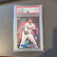 2025 Topps Finest #219 Blake Snell Black  /10 PSA 10 NEW SLAB Dodgers