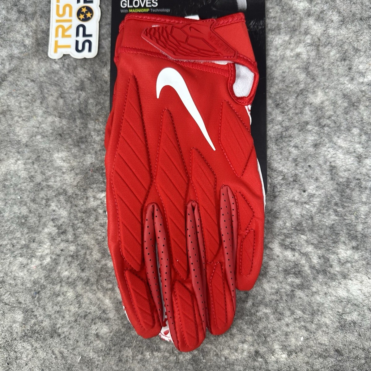 Nike Superbad 5.0 Padded Football Gloves Adult XL Red White