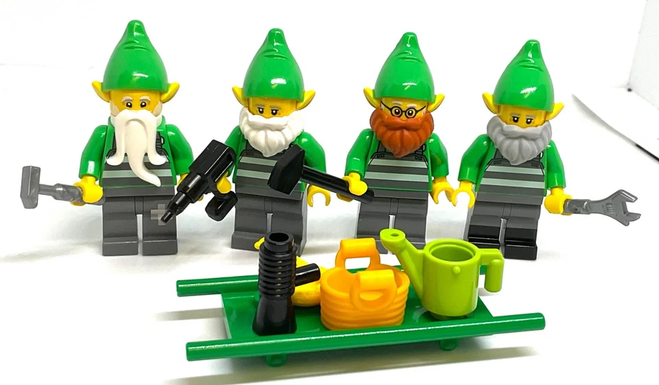 LEGO Christmas Minifigures - Authentic Winter Village Santa Elf Holiday Custom - Image 4 of 4
