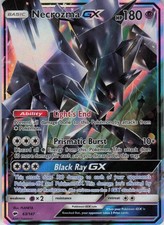 Necrozma GX 63/147 Holo GX Raro Pokemon Ombre Brucianti Quasi Nuovo