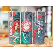 Drinkware 20 OZ Disney The Little Mermaid Ariel Portable Drinking Tumbler