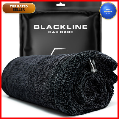 Blackline 24X36 Twisted-Loop Drying Towel 1300Gsm Streak - Car Accessories