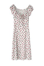 ASOS Size 6 Cherry Maxi Dress, Cap Sleeve