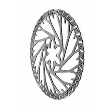 Galfer Shark 223mm 6-Bolt Silver Disc Brake Rotor - High-Performance,