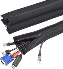 Guaina per Cavi Neoprene Con Chiusura 【4 Pezzi】Raccogli Cavi, Nascondi Cavi, Imp