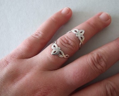 925 Sterling Silver Adjustable Arthritis Finger Splint Handmade Minimalist Ring
