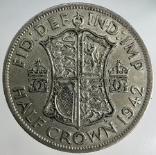 1942 George VI Half-Crown Silver Coin | Fine Collectable Grade