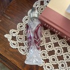 Hofbauer Byrdes Collection Salt or Pepper just one  Cranberry Cut Glass 7" — photo 7