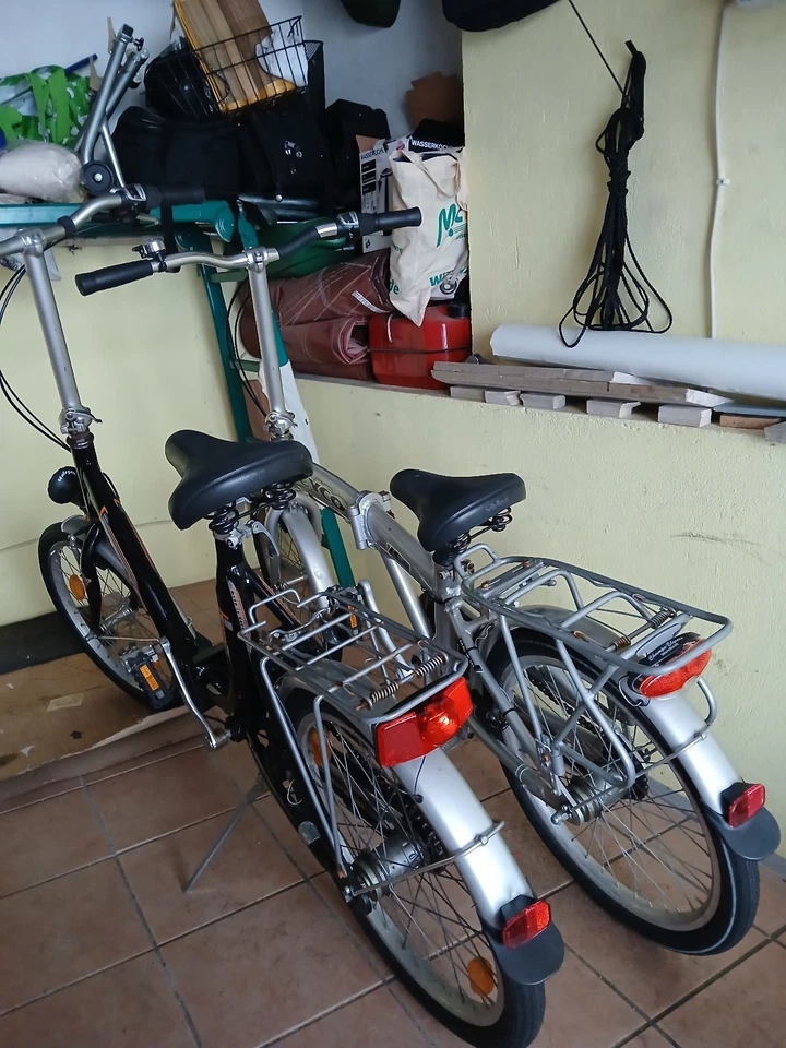 2 Stück Alu Klappfahrräder mit Taschen 3 Gang Nabenschaltung 20 Zoll - Bild 3 von 4