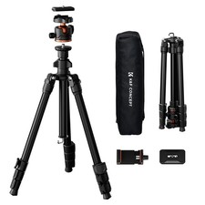 70" Tripod, Lightweight Travel Tripods for with 360 Degree Ball Head Load Cap...