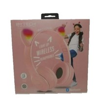 Bytech Light Up Wireless Headphones Pink Cat