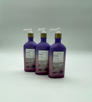 Bath & Body Works Aromatherapy CALMING SKIES Body Lotion Set of 3