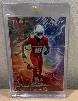 2025 Topps Resurgence Marvin Harrison Jr CB-6 Crimson Surge Refractor /199