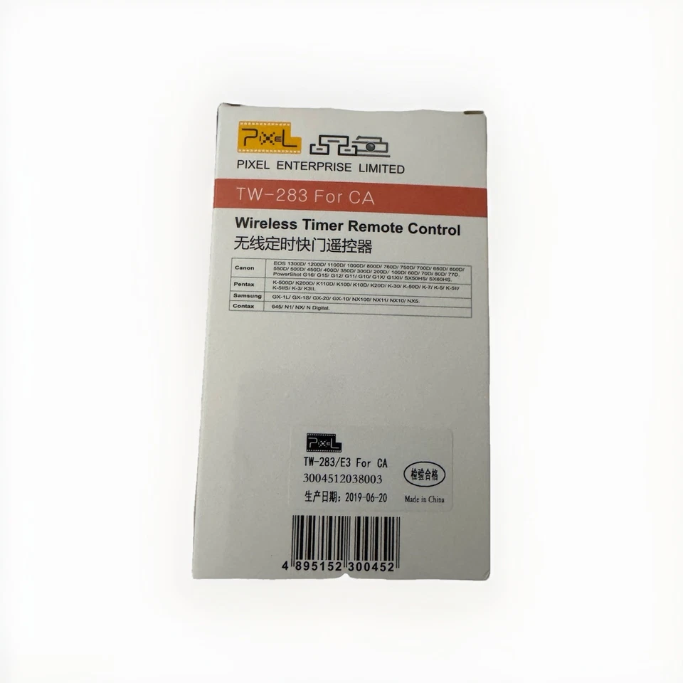 Pixel TW-283 E3 - Wireless Shutter Release Cable Compatible with Canon XT XTi XS - Image 2 of 2