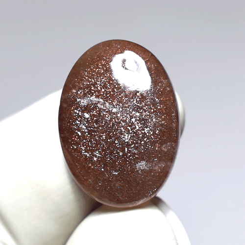 Galaxy Glitter ~ Lote de 4 piedras preciosas cabujón de 15-21 mm piedra solar púrpura natural neblina - Imagen 5 de 13