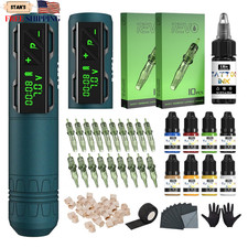 INKin Tattoo Gun Kit Professional CL2 Wireless Tattoo Pen Machine Complete S...