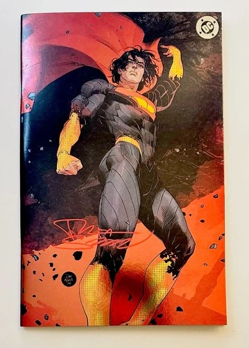 ABSOLUTE SUPERMAN #1 SIGNED BY RAFA SANDOVAL W/ COA 4TH PRINT DAN MORA FOIL VAR