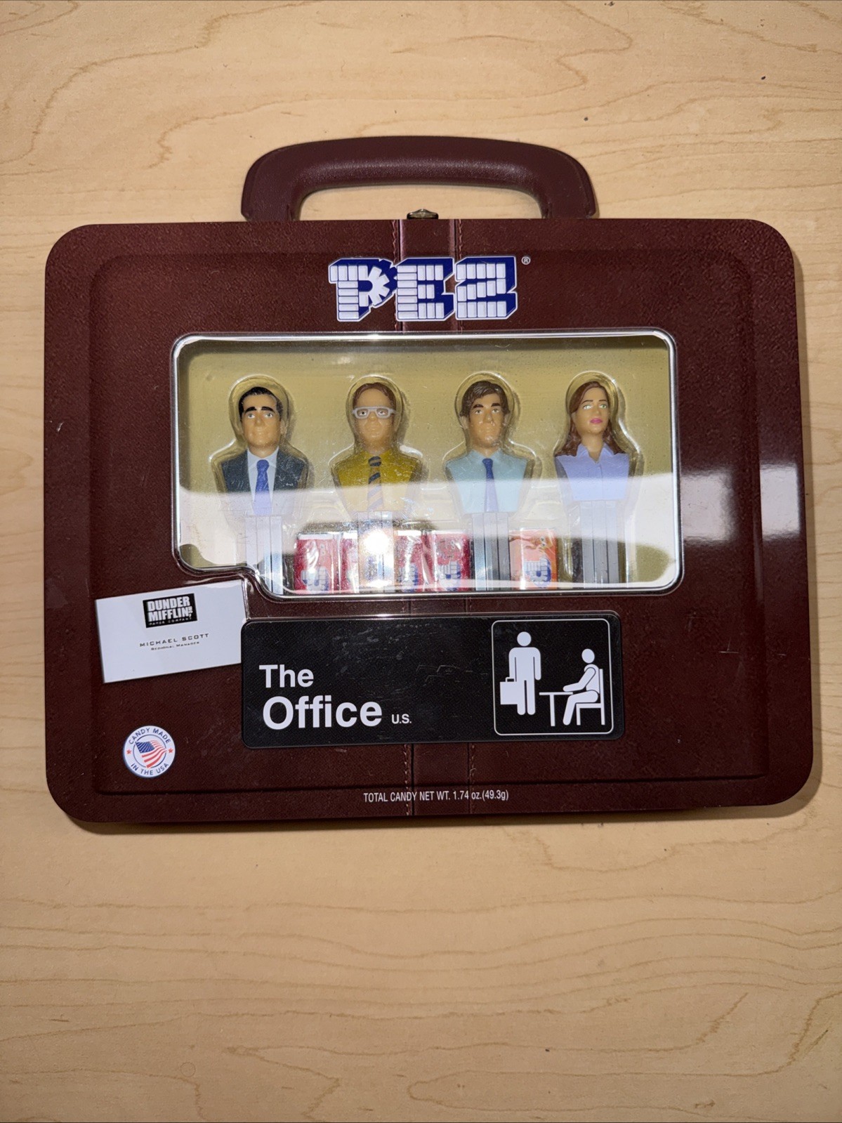 PEZ Retired-“The Office”  Gift Set Includes 4 Despensers & 6 Candy Refills