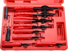 11Pcs Circlip Snap Ring Pliers Set Heavy Duty Heat Treated Steel Vinyl Handles