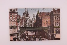 1904 London Ludgate Hill St Pauls Cathedral Hildesheimer Postcard
