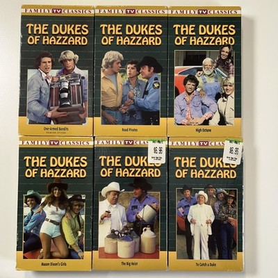 The Dukes of Hazzard Family TV Classics VHS Lot of 6 With Pilot Premiere Episode