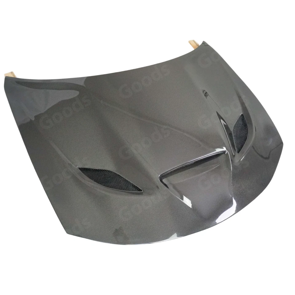 Se adapta a Dodge Charger SRT 2015-23 estilo fibra de carbono real capó delantero ventilado del motor Foto 4 de 4