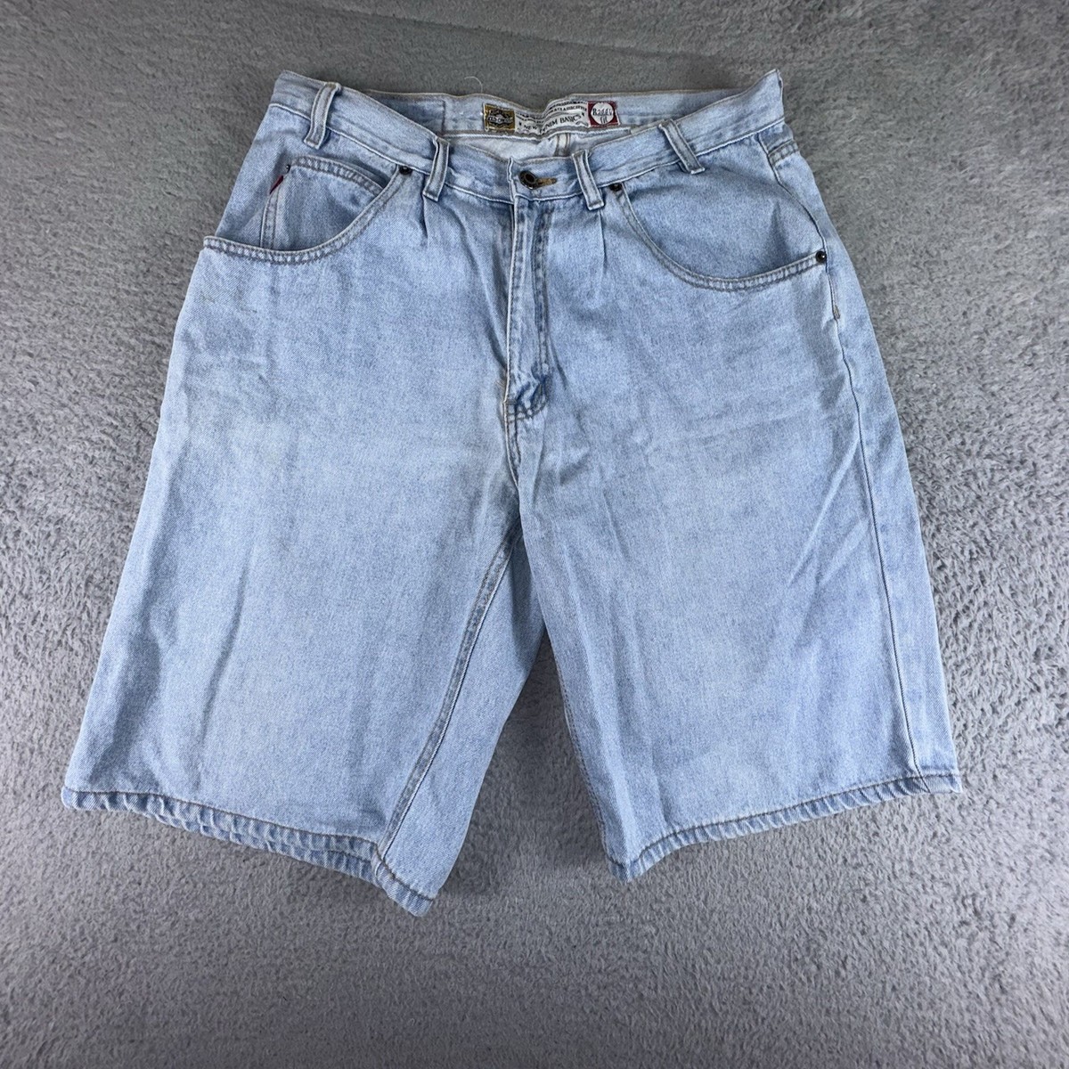 VINTAGE Bugle Boy Jean Shorts Mens 33 Waist 11” Inseam Denim Jorts