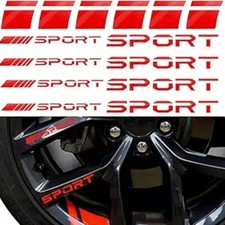 14pcs Car Decal Stickers, Wheel Rim Decal Sticker, Reflective Stickers, Emblem C