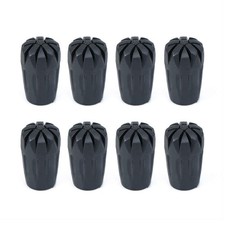 8 Piece Rubber Trekking Pole Tips Hiking Walking Sticks Caps Ends Replacement...